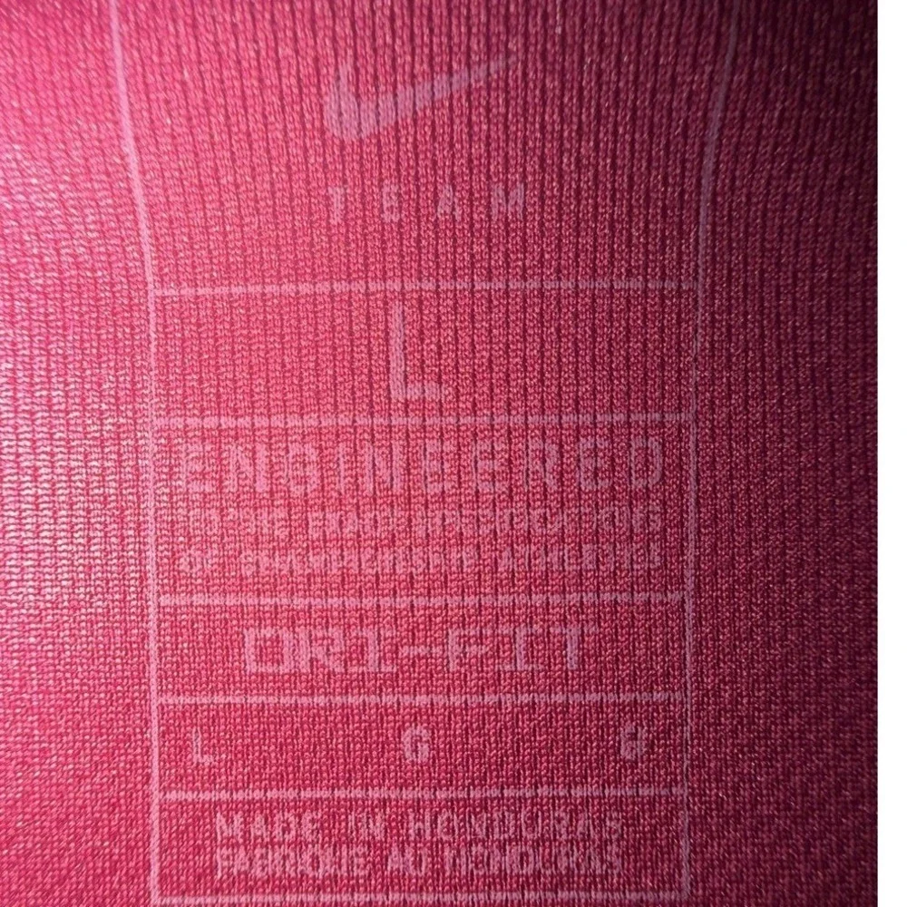 Nike Men's Basketball Burgundy Dri-Fit Stock Overtime practice Jersey Size L New